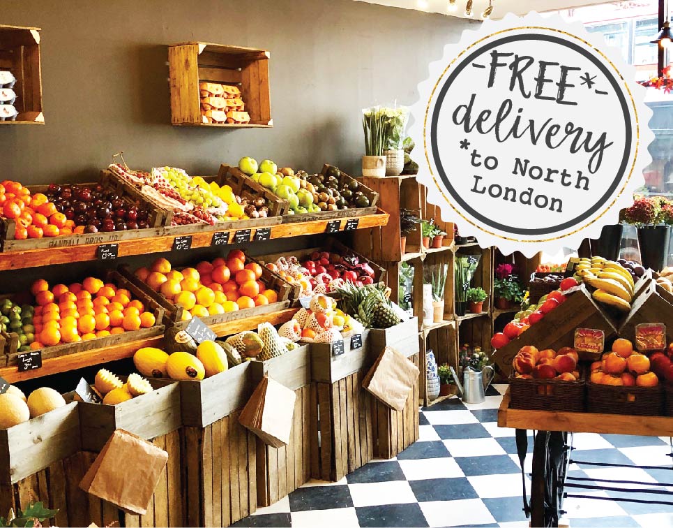 FREE delivery in north london from Greens of Highgate Greengrocers